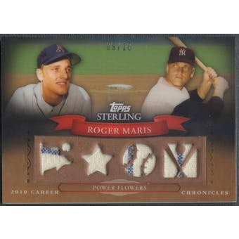 2010 Topps Sterling #CCR51 Roger Maris Career Chronicles Relics Quad Jersey #09/10