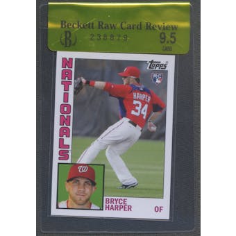 2012 Topps Archives #241 Bryce Harper Rookie SP BGS 9.5 Raw Card Review