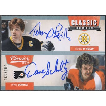 2012/13 Classics #18 Dave Schultz & Terry O'Reilly Signatures Classic Combos Dual Auto #065/100