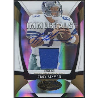 2009 Certified #220 Troy Aikman Mirror Gold Patch Auto #17/25