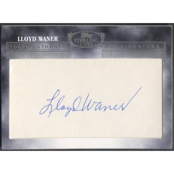 2006 Topps Sterling #67 Lloyd Waner Cut Signatures Auto
