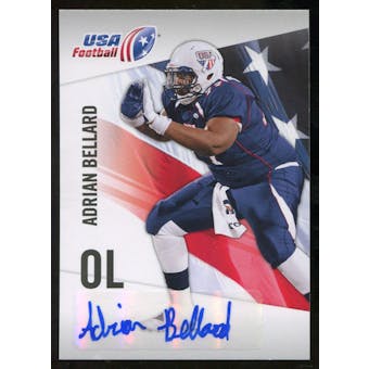 2012 Upper Deck USA Football Autographs #1 Adrian Bellard Autograph