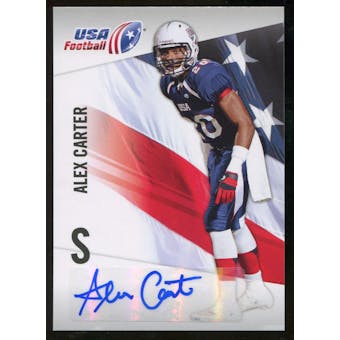 2012 Upper Deck USA Football Autographs #2 Alex Carter Autograph