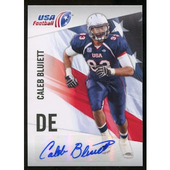 2012 Upper Deck USA Football Autographs #7 Caleb Bluiett Autograph