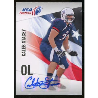 2012 Upper Deck USA Football Autographs #8 Caleb Stacey Autograph
