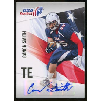 2012 Upper Deck USA Football Autographs #9 Canon Smith Autograph