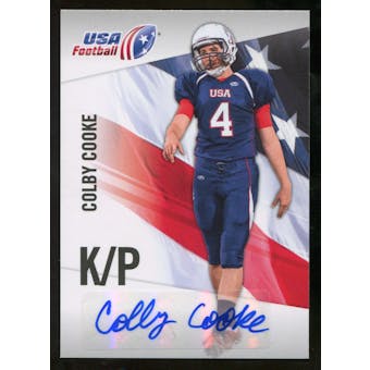 2012 Upper Deck USA Football Autographs #11 Colby Cooke Autograph