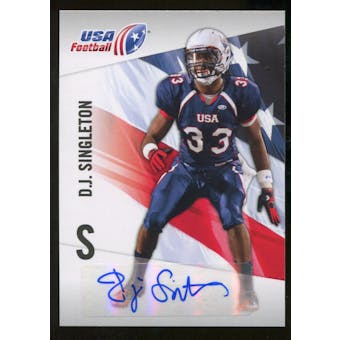 2012 Upper Deck USA Football Autographs #13 D.J. Singleton Autograph