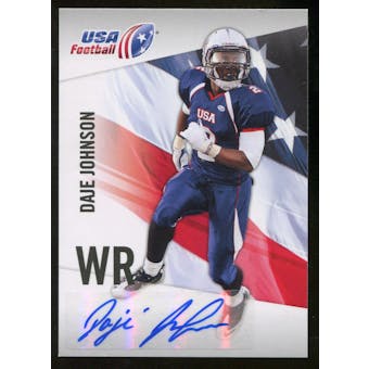 2012 Upper Deck USA Football Autographs #14 Daje Johnson Autograph