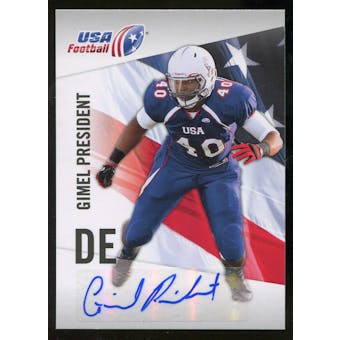 2012 Upper Deck USA Football Autographs #19 Gimel President Autograph