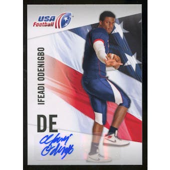 2012 Upper Deck USA Football Autographs #23 Ifeadi Odenigbo Autograph