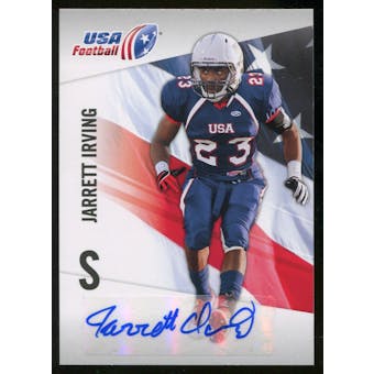 2012 Upper Deck USA Football Autographs #28 Jarrett Irving Autograph