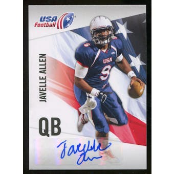 2012 Upper Deck USA Football Autographs #30 Javelle Allen Autograph