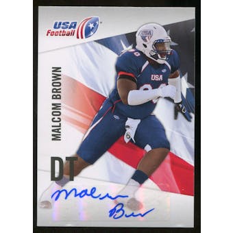 2012 Upper Deck USA Football Autographs #34 Malcom Brown Autograph