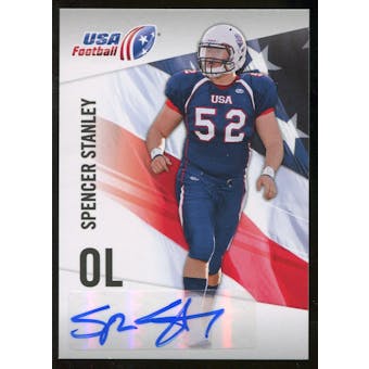 2012 Upper Deck USA Football Autographs #44 Spencer Stanley Autograph