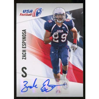 2012 Upper Deck USA Football Autographs #49 Zach Espinosa Autograph