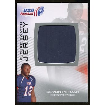 2012 Upper Deck USA Football Future Swatch #FS43 Se'Von Pittman