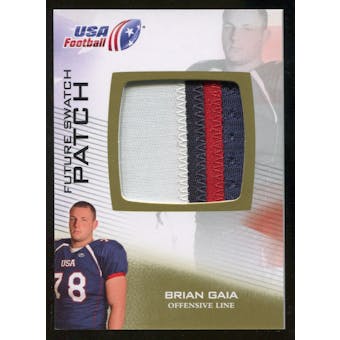 2012 Upper Deck USA Football Future Swatch Patch #FS6 Brian Gaia
