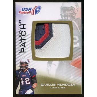 2012 Upper Deck USA Football Future Swatch Patch #FS10 Carlos Mendoza
