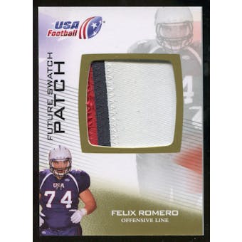 2012 Upper Deck USA Football Future Swatch Patch #FS16 Felix Romero