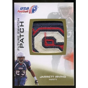 2012 Upper Deck USA Football Future Swatch Patch #FS28 Jarrett Irving