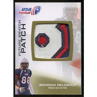 2012 Upper Deck USA Football Future Swatch Patch #FS38 Romond Deloatch