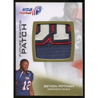 2012 Upper Deck USA Football Future Swatch Patch #FS43 Se'Von Pittman