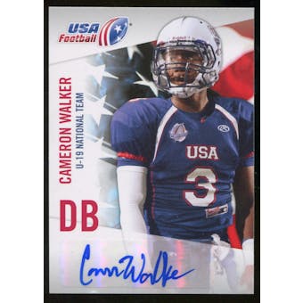 2012 Upper Deck USA Football U-19 National Team Autographs #U192 Cameron Walker Autograph