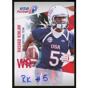 2012 Upper Deck USA Football U-19 National Team Autographs #U198 Rashad Kinlaw Autograph