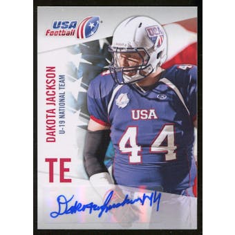 2012 Upper Deck USA Football U-19 National Team Autographs #U199 Dakota Jackson Autograph