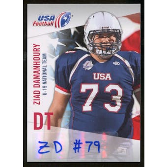 2012 Upper Deck USA Football U-19 National Team Autographs #U1919 Ziad Damanhoury Autograph