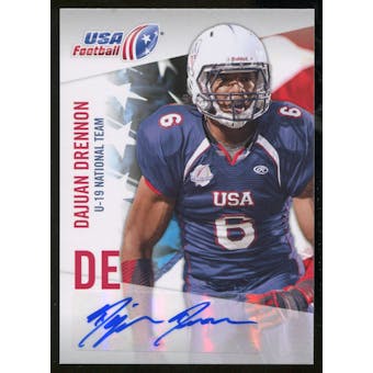 2012 Upper Deck USA Football U-19 National Team Autographs #U1923 Dajaun Drennon Autograph