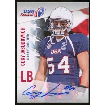 2012 Upper Deck USA Football U-19 National Team Autographs #U1925 Cory Jasudowich Autograph