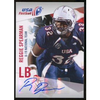 2012 Upper Deck USA Football U-19 National Team Autographs #U1931 Reggie Spearman Autograph