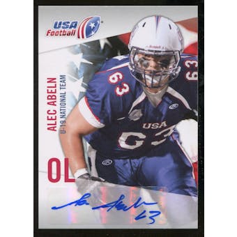 2012 Upper Deck USA Football U-19 National Team Autographs #U1934 Alec Abeln Autograph
