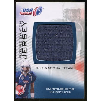 2012 Upper Deck USA Football U-19 National Team Future Swatch #U19FS16 Darrius Sims