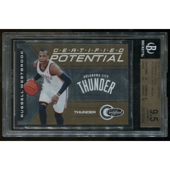 2010/11 Panini Totally Certified Potential Gold Russell Westbrook Serial# 20/25 BGS 9.5
