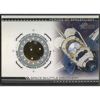 2009 Topps American Heritage Heroes #SSD2 Space Shuttle Discovery A Orbiter Payload Bay Liner Relic