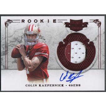2011 Panini Plates and Patches #212 Colin Kaepernick Rookie Patch Auto #208/499