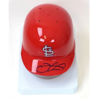 Oscar Taveras St. Louis Cardinals Autographed Mini Helmet (PSA)