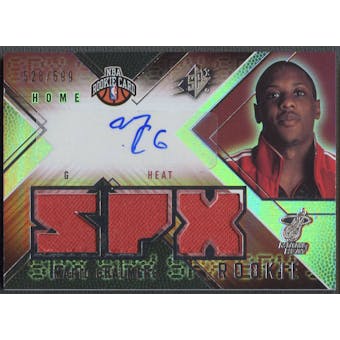 2008/09 SPx #149 Mario Chalmers Rookie Jersey Auto #528/599