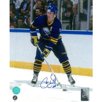 Phil Housley Autographed Buffalo Sabres Throwback 8x10 Hockey Photo