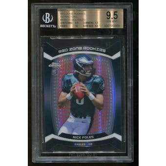 2012 Topps Chrome Red Zone Refractors Nick Foles Rookie RC BGS 9.5 Gem Mint