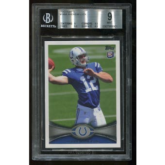 2012 Topps #140A Rookie Andrew Luck RC BGS 9 Mint