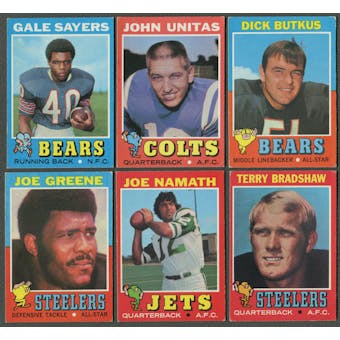 1971 Topps Football Complete Set (EX)