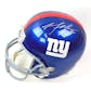 Hakeem Nicks & Mario Manningham Autographed New York Giants Full Size Helmet (JSA)