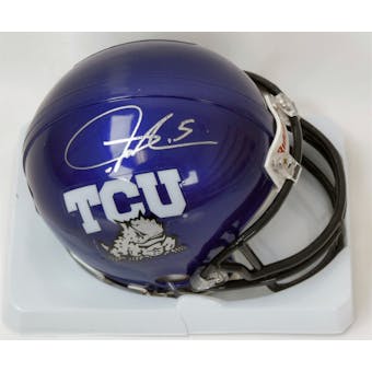 LaDainian Tomlinson Autographed TCU Horned Frogs Mini Helmet (GTSM & Tomlinson Holo)