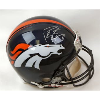 Peyton Manning Autographed Denver Broncos Full Size On Field Helmet (Mounted Memories)