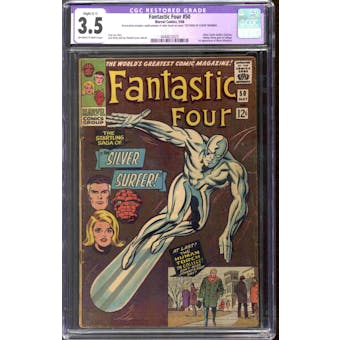 Fantastic Four #50 CGC 3.5 (OW-W) Restored Slight (C-1) *4044672023*