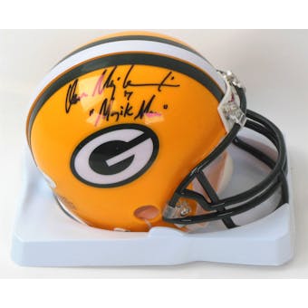 Don Majkowski Autographed Green Bay Packers Mini Helmet w/"Majik Man" Inscription (JSA)